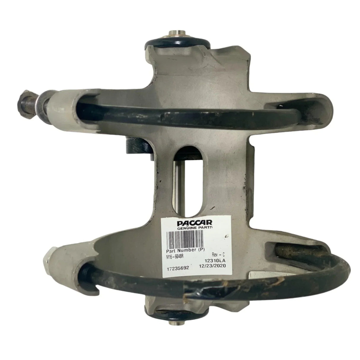 M166048R Genuine Paccar Right Side Exhaust Slider Bracket Clamp Assembly - Truck To Trailer