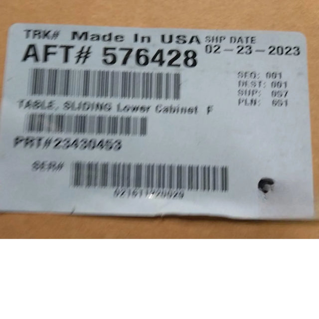 23430453 Genuine Mack Table - Truck To Trailer