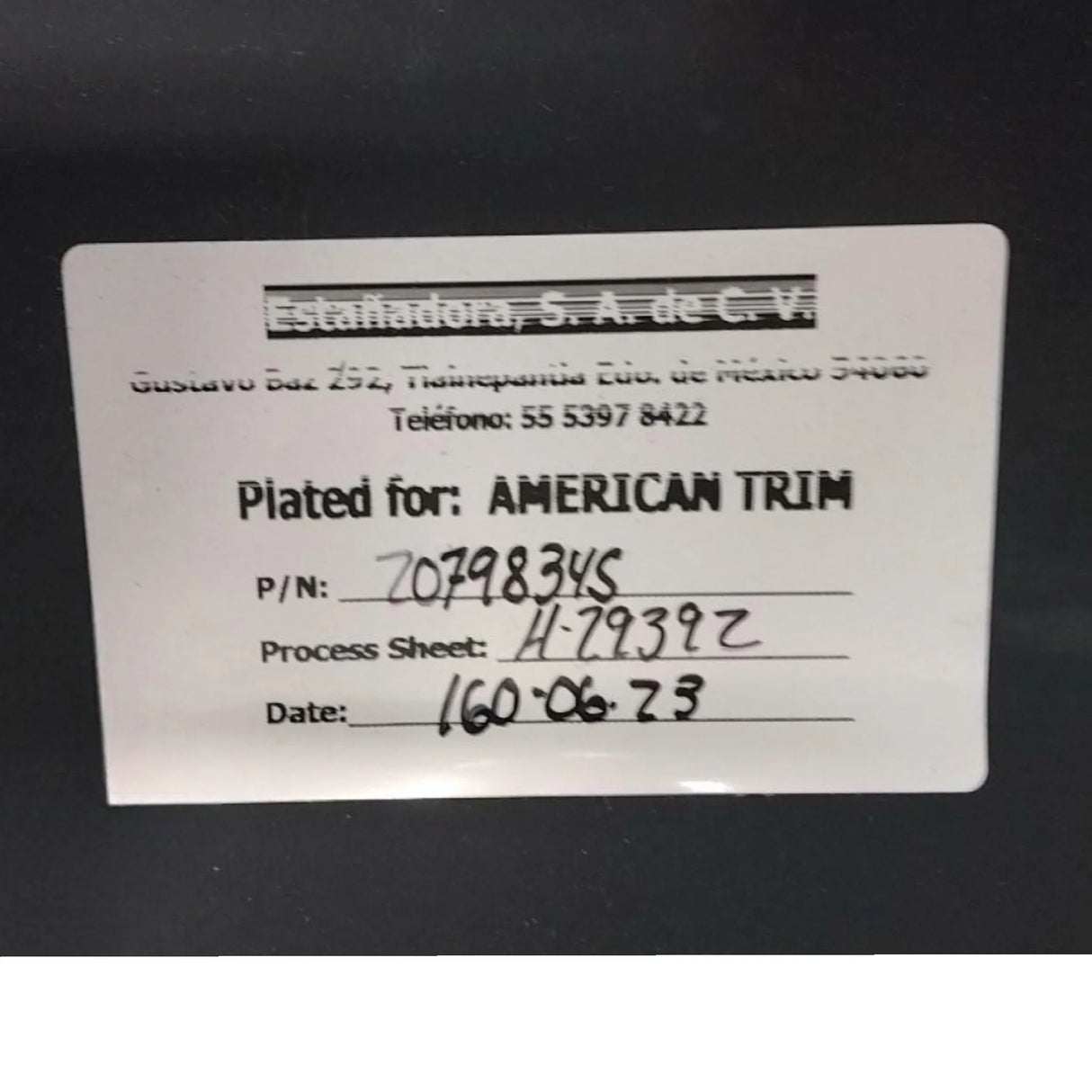 20798345 Genuine Volvo Bumper Member - Truck To Trailer