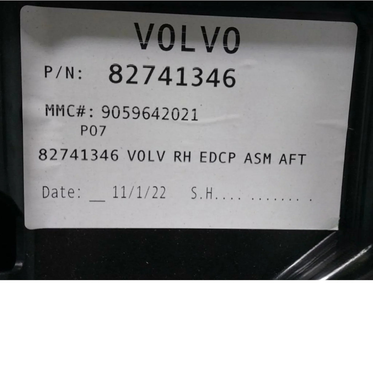 82741346 Genuine Volvo Bumper - Truck To Trailer