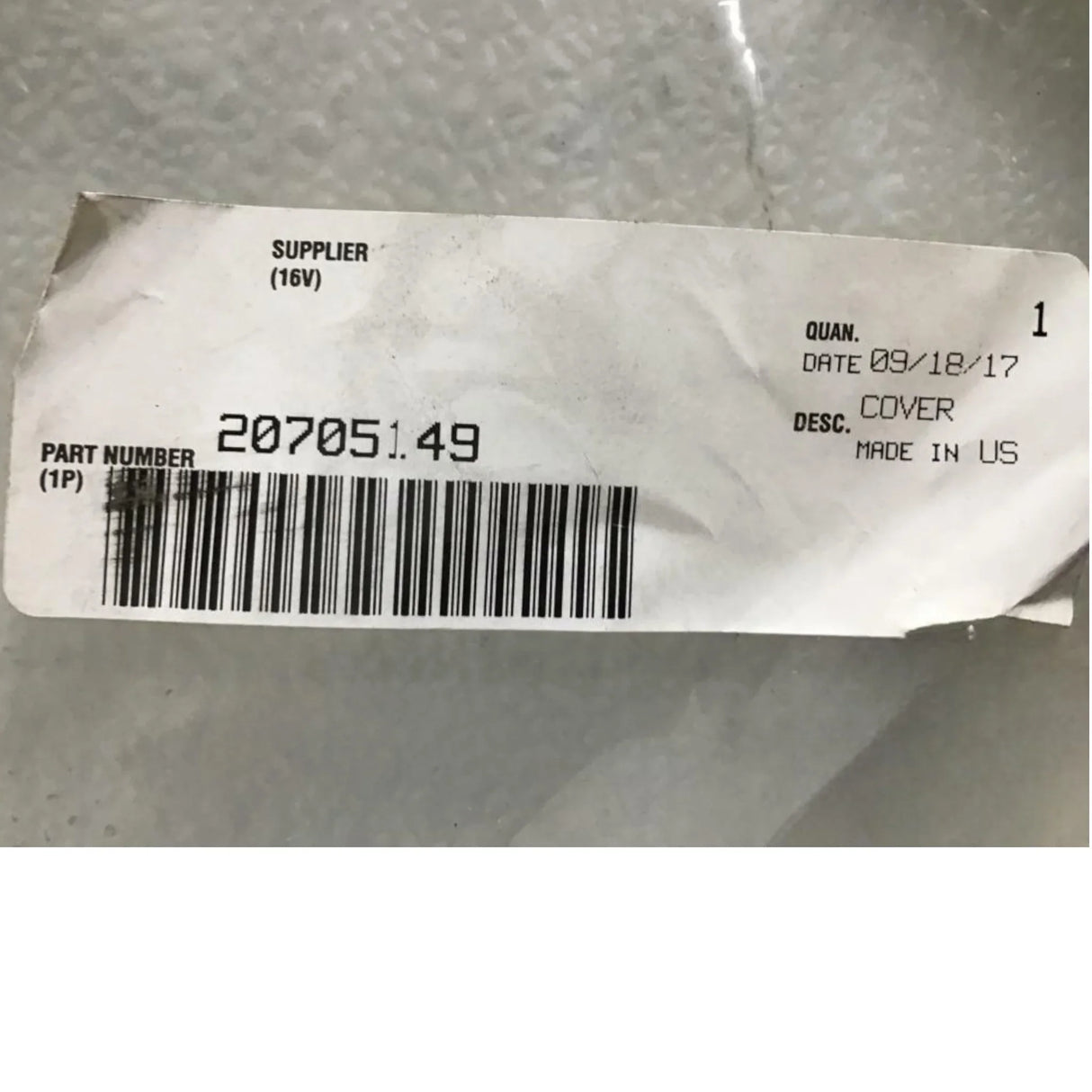 20705149 Genuine Volvo Cover - Truck To Trailer