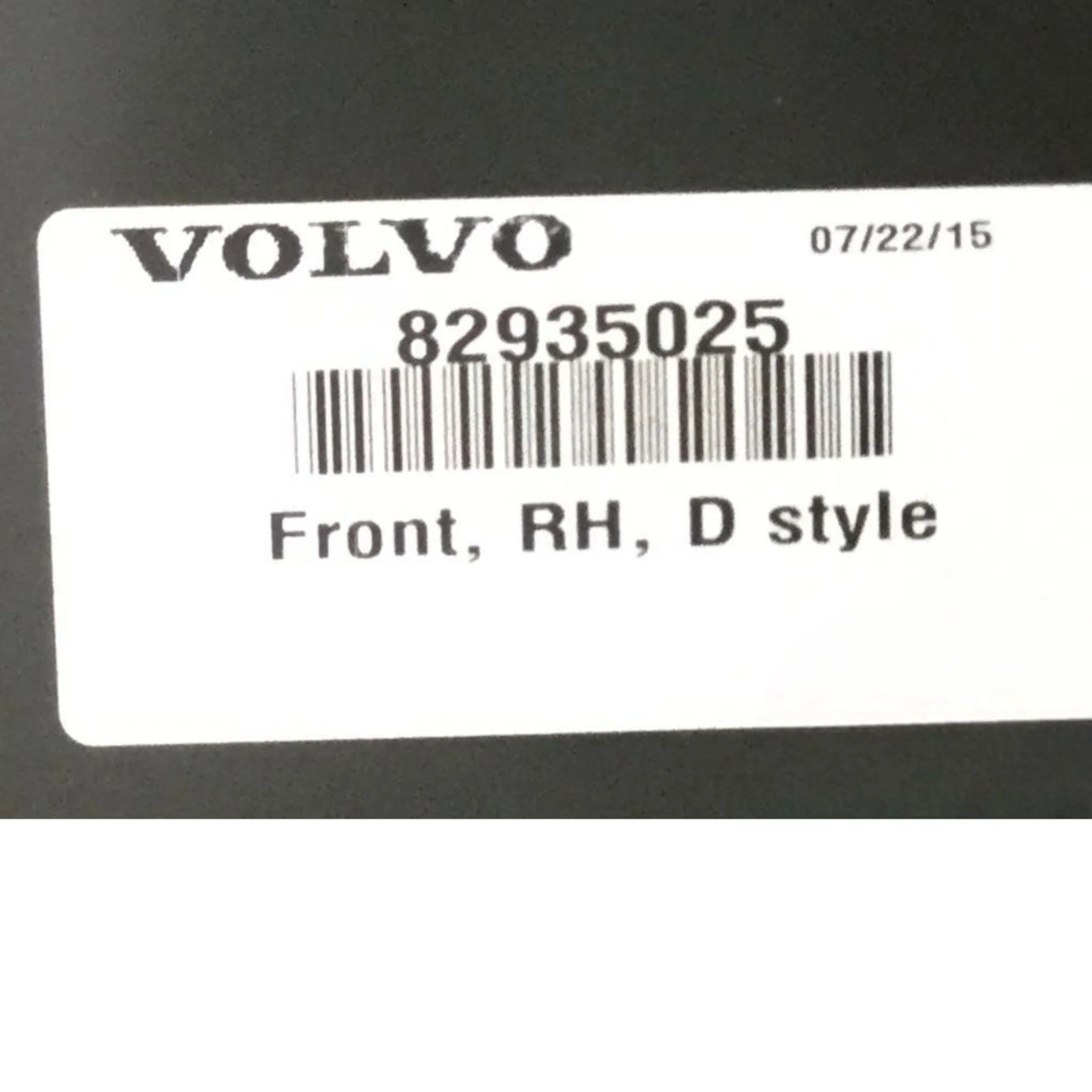 82935025 Genuine Volvo Chassis Fairing - Truck To Trailer