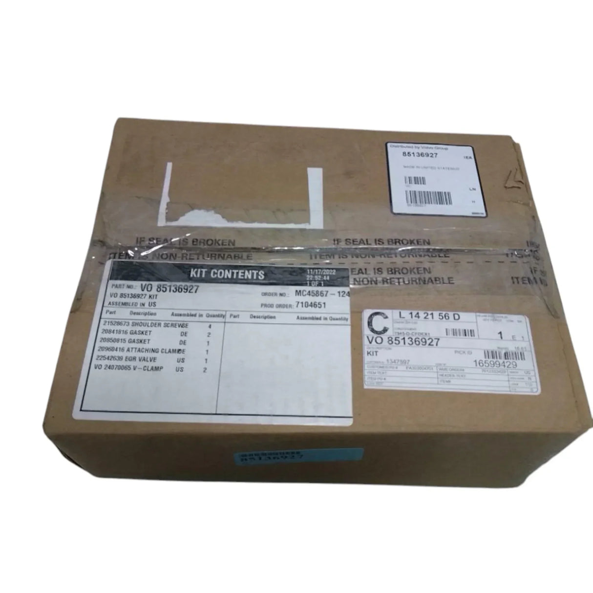 22026653 Genuine Mack EGR Valve Kit - Truck To Trailer