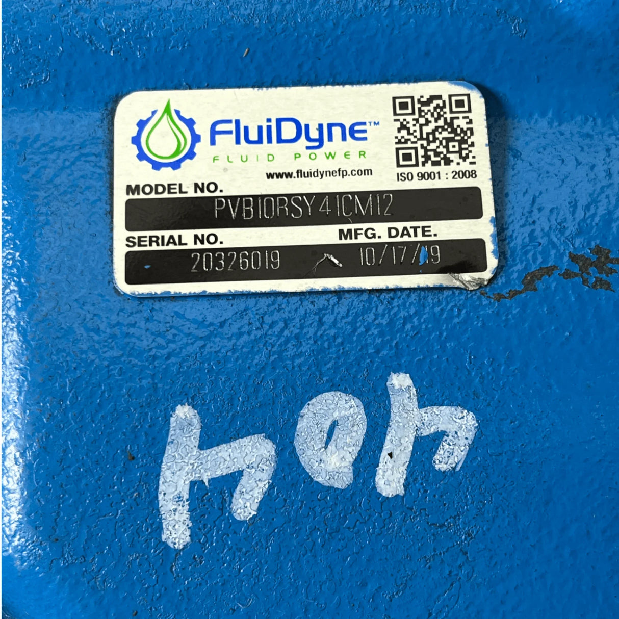 Pvb10Rsy41Cm12 Genuine Fluidyne Hydraulic Piston Pump 3000Psi - Truck To Trailer