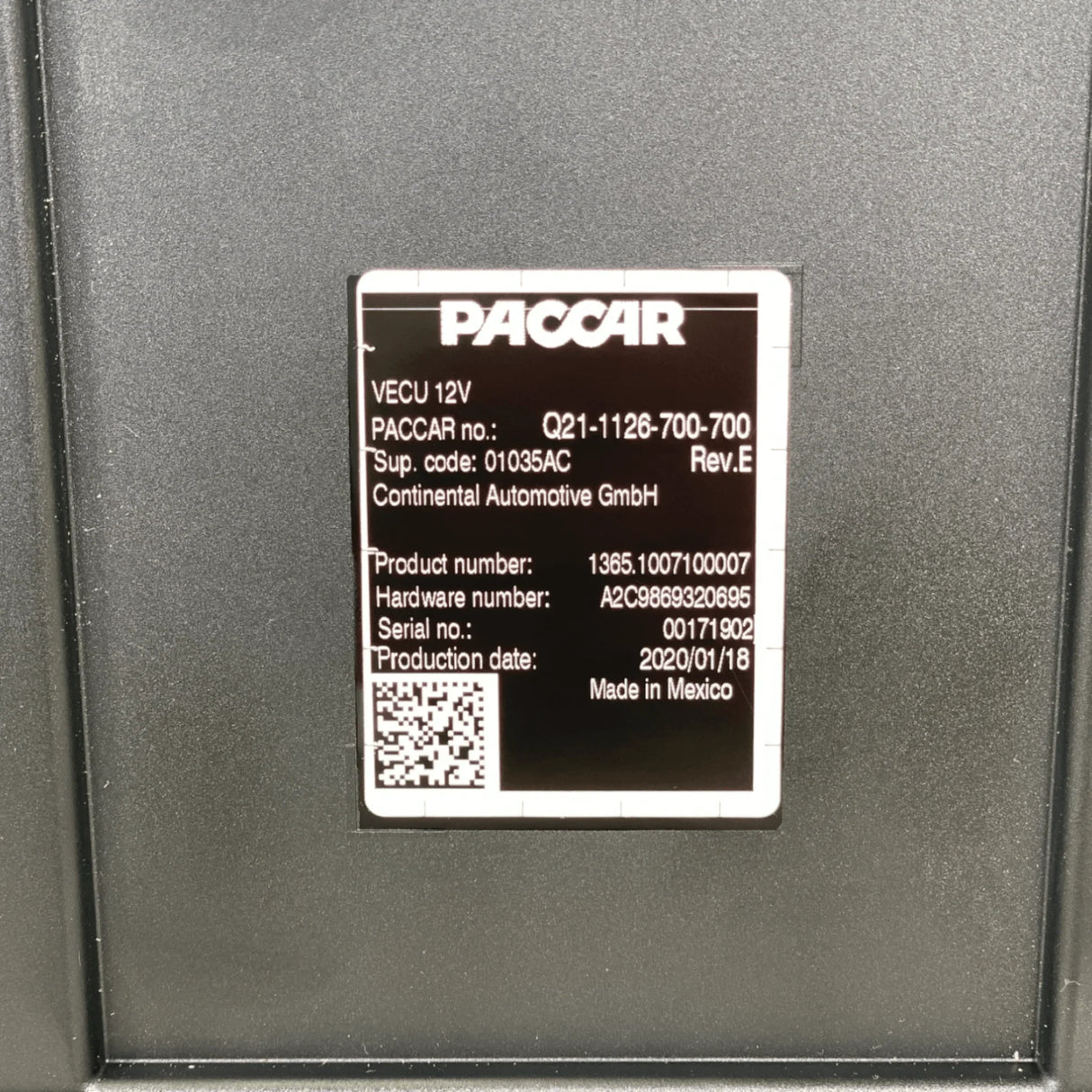 Q21-1126-700-700 Oem Paccar -Peterbilt Kenworth Vecu Controller - Truck To Trailer