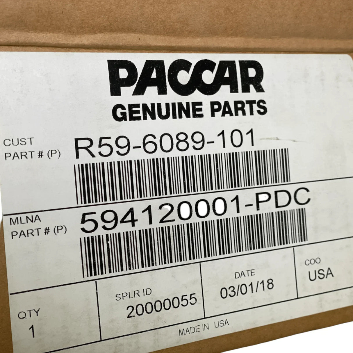 R596089101 Genuine Paccar Open Road Lookdown Door Mirror - Truck To Trailer