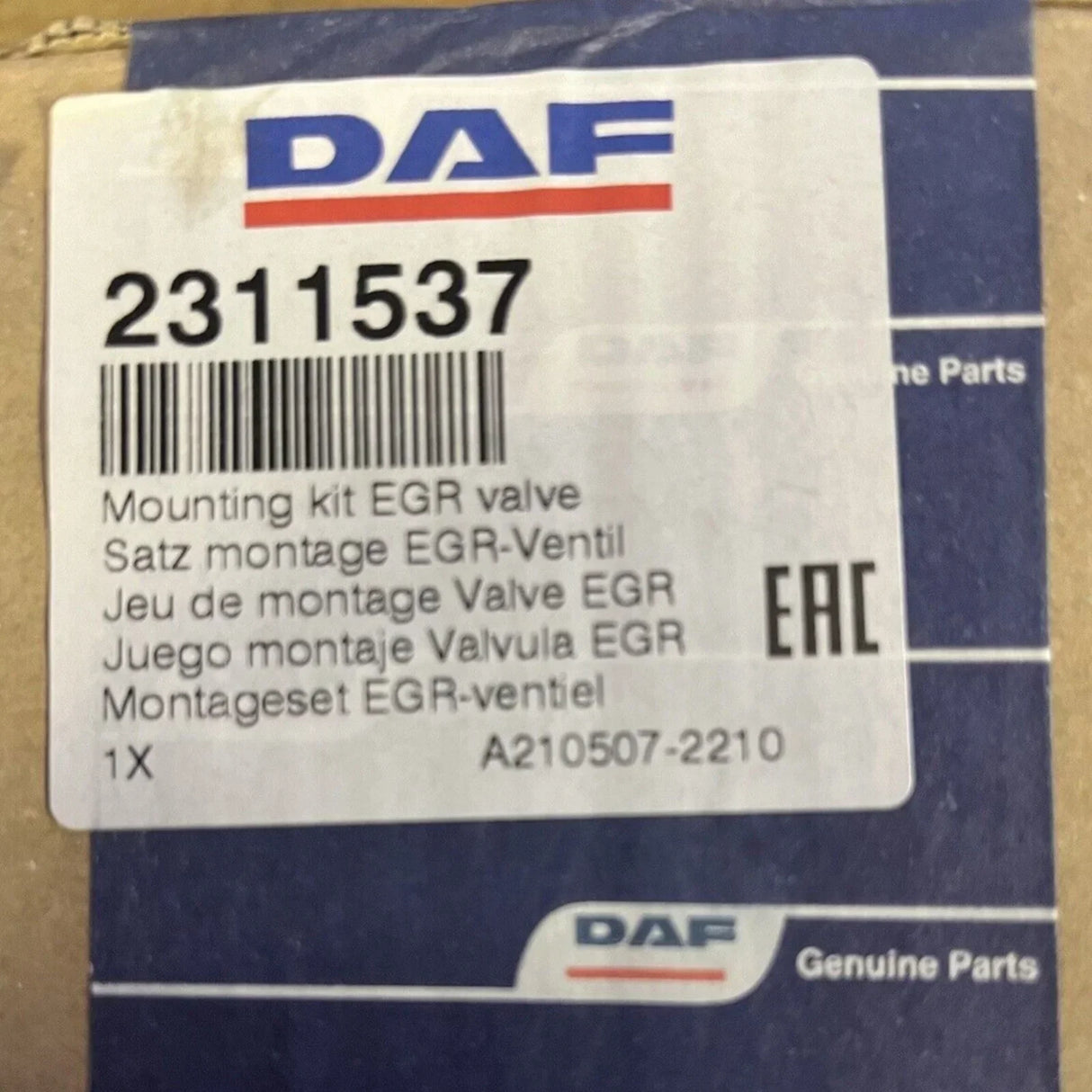 2200141PE Genuine Paccar EGR Control Valve - Truck To Trailer