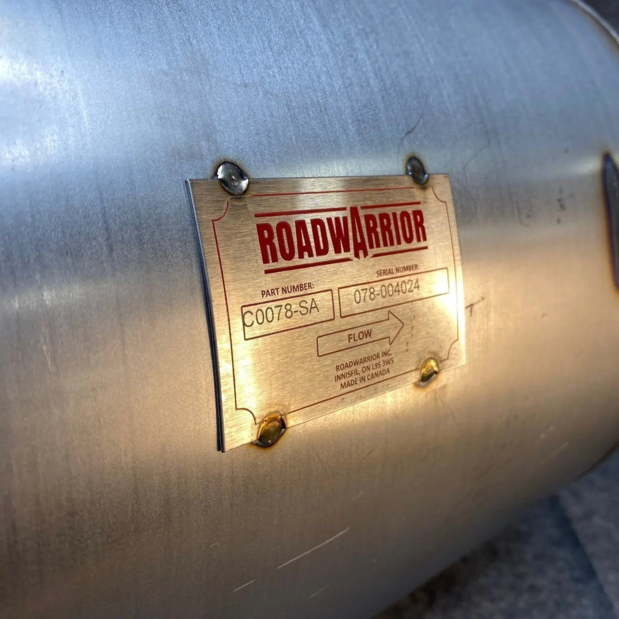 C0078-SA Roadwarrior Dpf Diesel Particulate Filter - Truck To Trailer