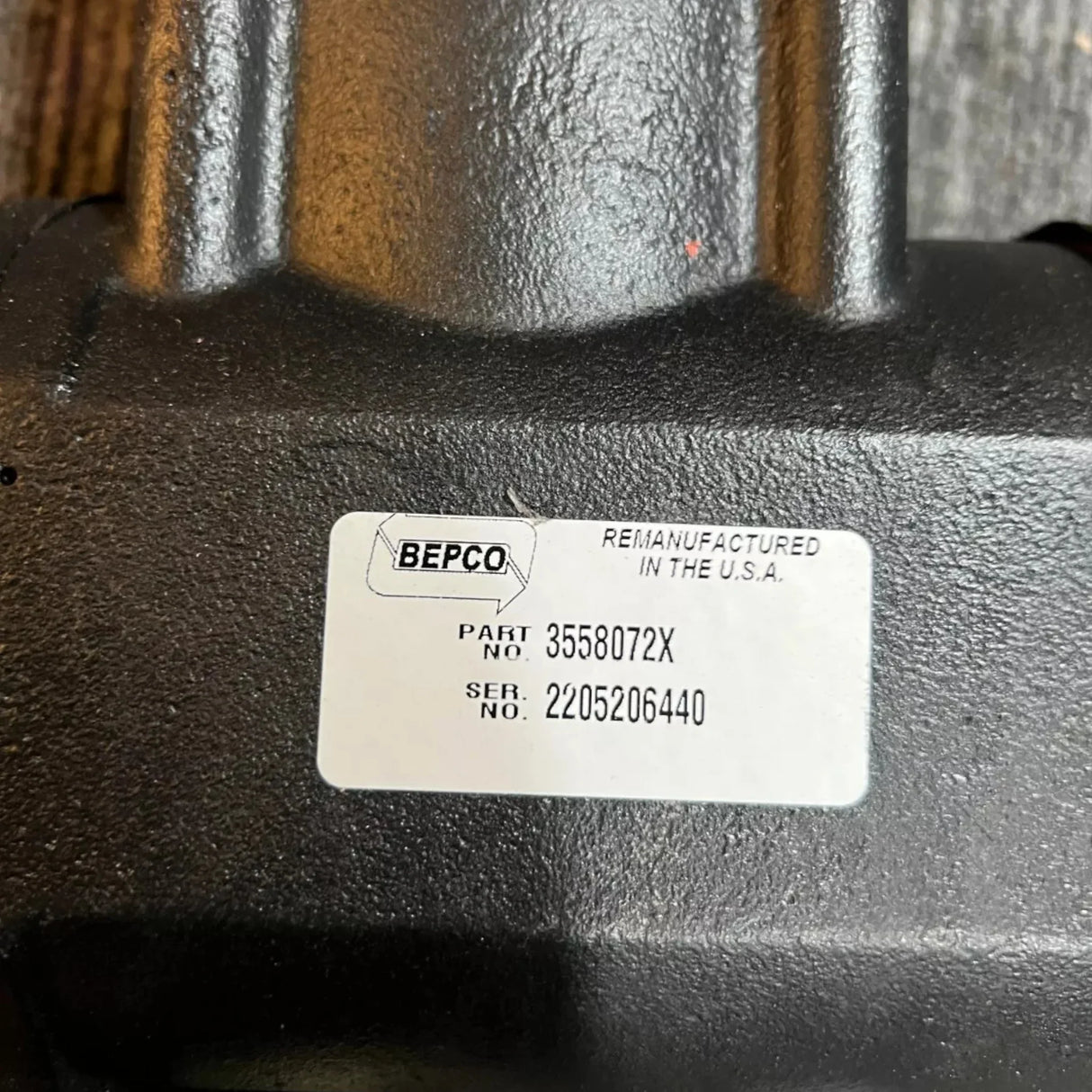 3558072X Bepco Air Brake Compressor - Truck To Trailer