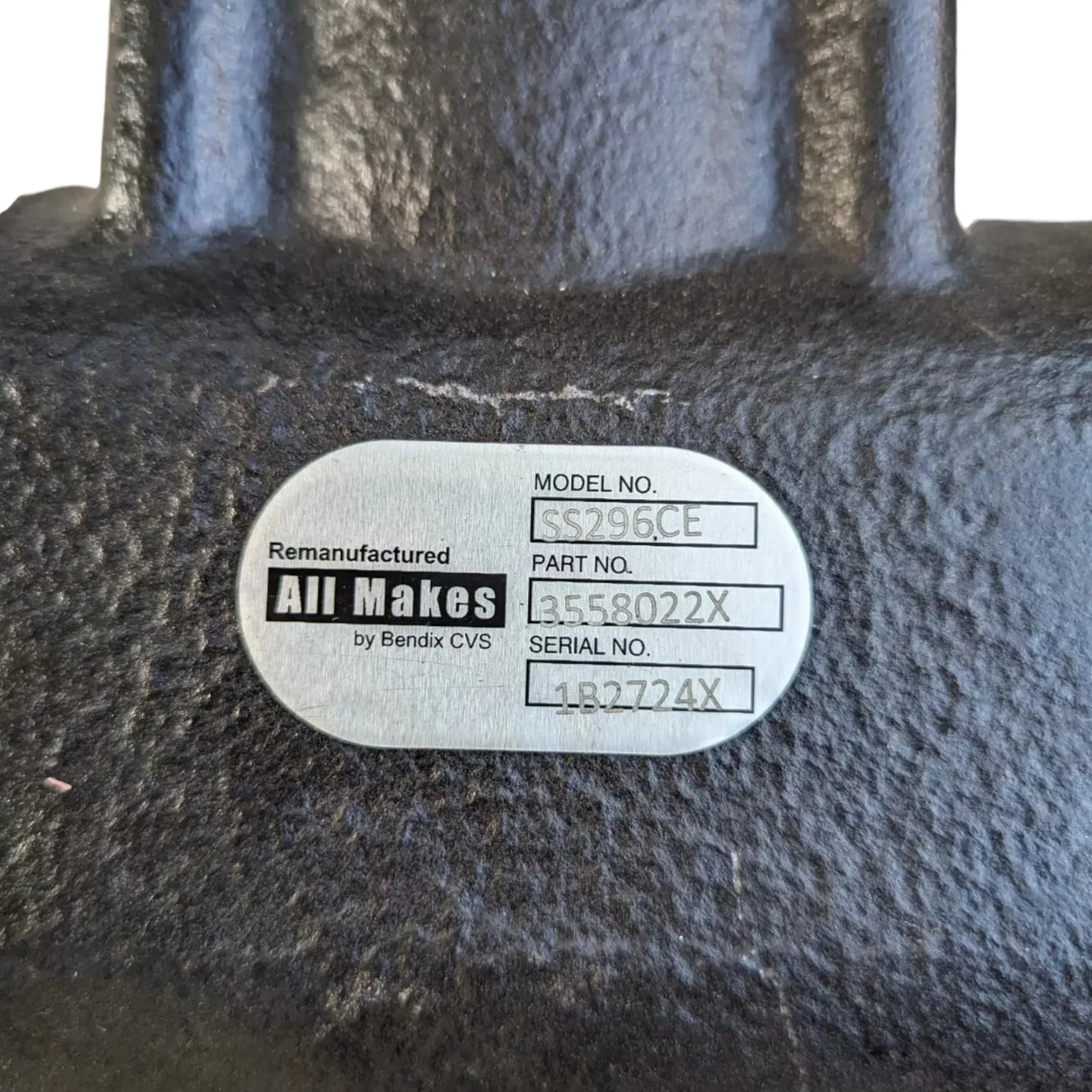 3558022X Genuine Bendix Air Brake Compressor SS296CE - Truck To Trailer