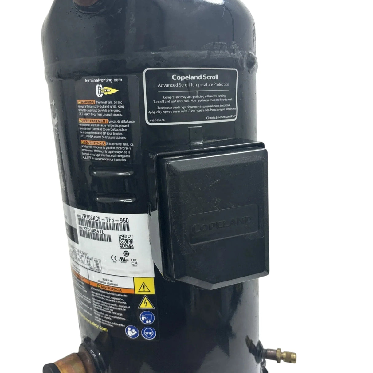 ZR108KCE-TF5-950 Copeland Scroll Compressor - Truck To Trailer