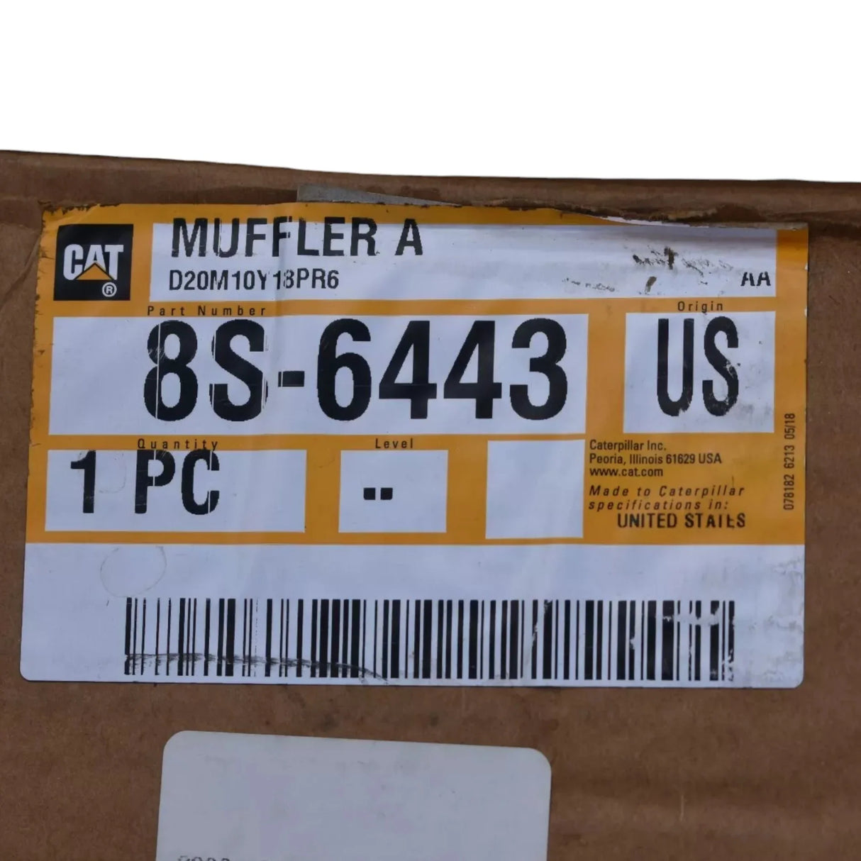 8S-6443 Genuine Caterpillar Exhaust Muffler - Truck To Trailer