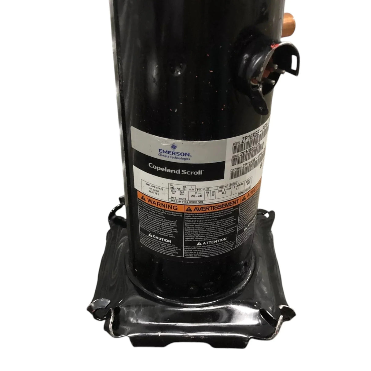 ZP16K5E-PFV-800 Copeland Scroll Compressor - Truck To Trailer