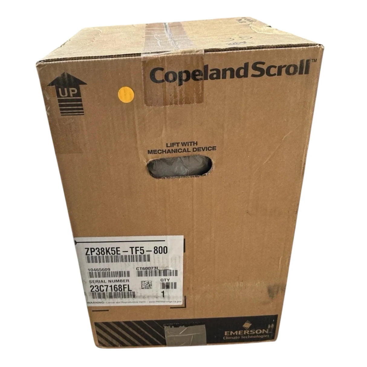 ZP38K5E-TF5-800 Genuine Copeland Scroll Compressor 200/230V - Truck To Trailer