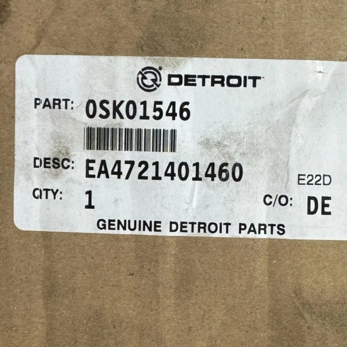 A4721401460 Genuine Detroit Diesel EGR Exhaust Gas Recirculation Valve - Truck To Trailer