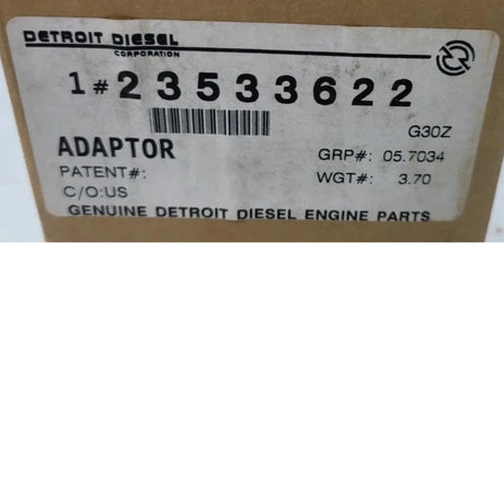 23533622 Genuine Detroit Diesel Adaptor - Truck To Trailer