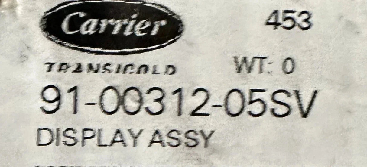 91-00312-05SV Genuine Carrier Control Display Assembly - Truck To Trailer