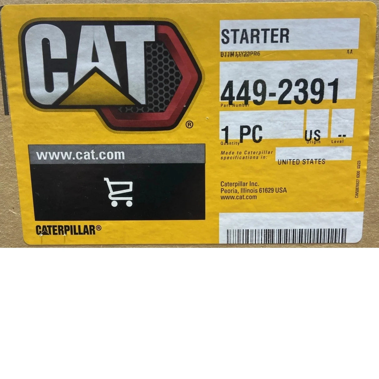 449-2391 Genuine CAT Starter Motor 12V - Truck To Trailer