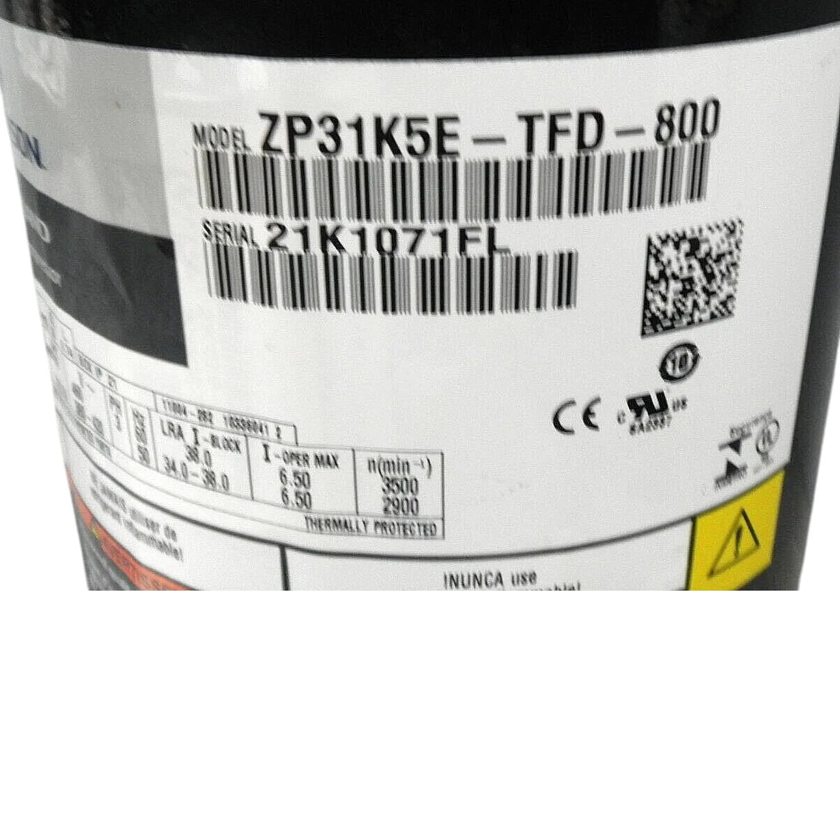 ZP31K5E-TFD-800 Genuine Copeland Scroll Compressor - Truck To Trailer