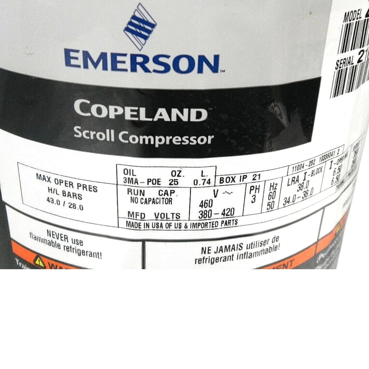 ZP31K5E-TFD-800 Genuine Copeland Scroll Compressor - Truck To Trailer