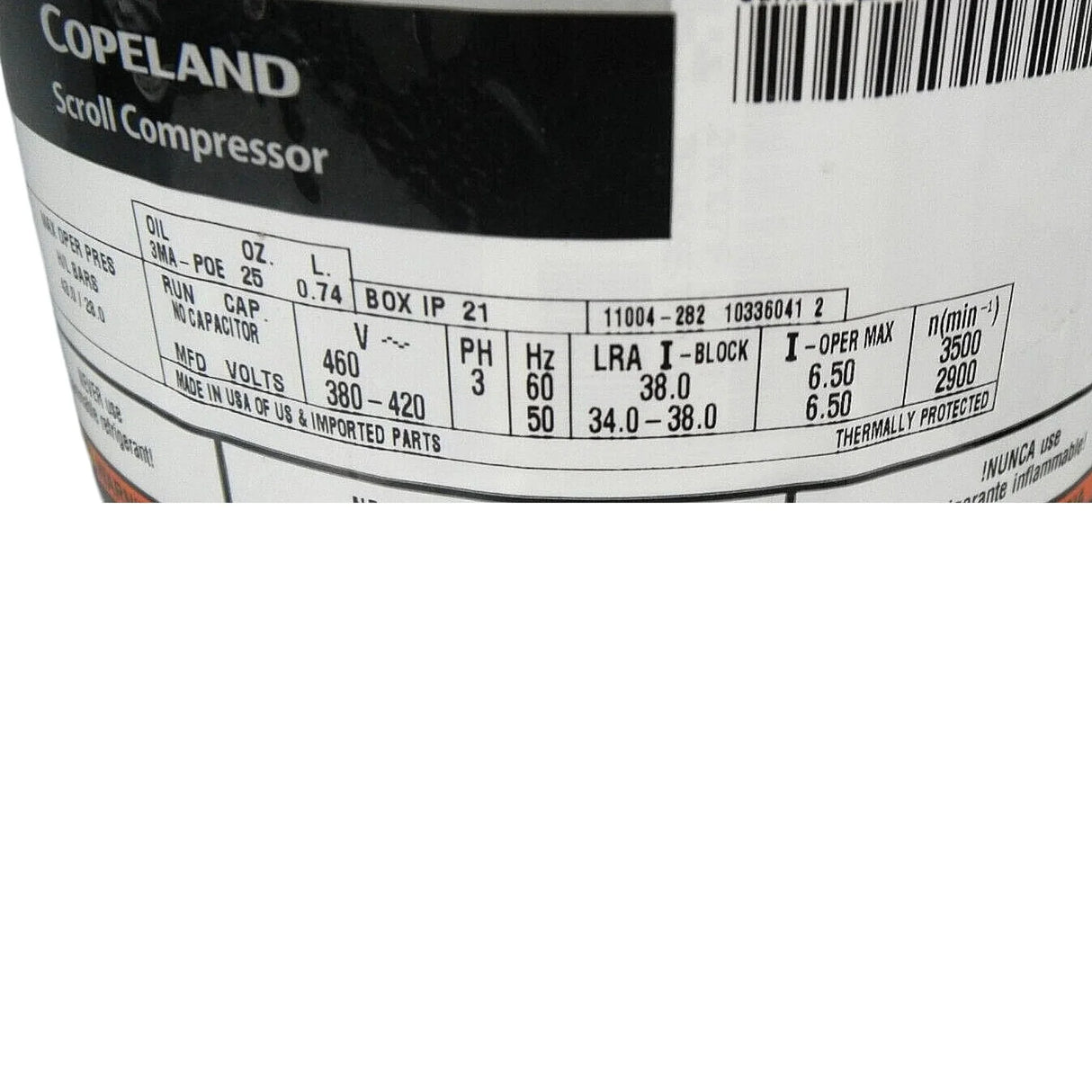 ZP31K5E-TFD-800 Genuine Copeland Scroll Compressor - Truck To Trailer