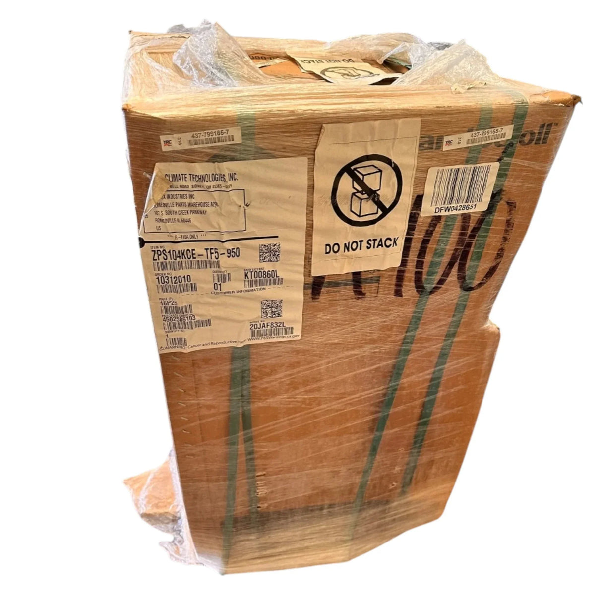 ZPS104KCE-TF5-950 Genuine Copeland Hermetic Scroll Compressor - Truck To Trailer