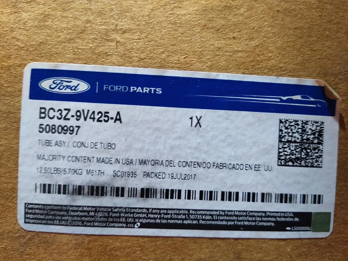 BC3Z-9V425-A Genuine Ford EGR Exhaust Gas Recirculation Cooler Tube - Truck To Trailer