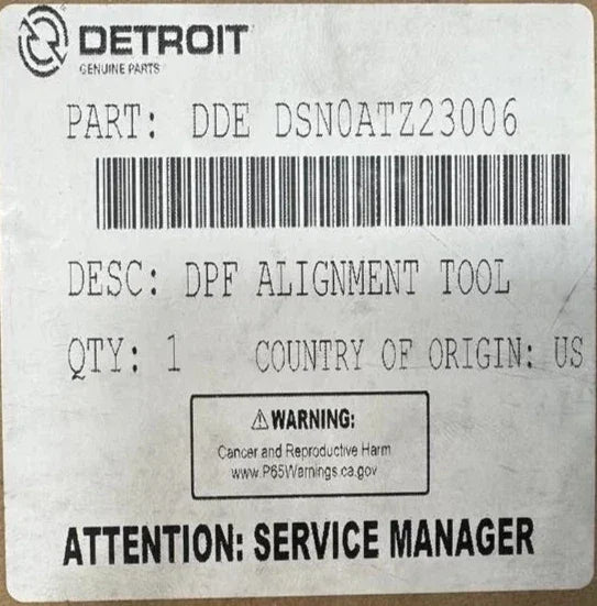 DSN0ATZ23006 Genuine Detroit Diesel DPF Diesel Particulate Filter Alignment Tool - Truck To Trailer