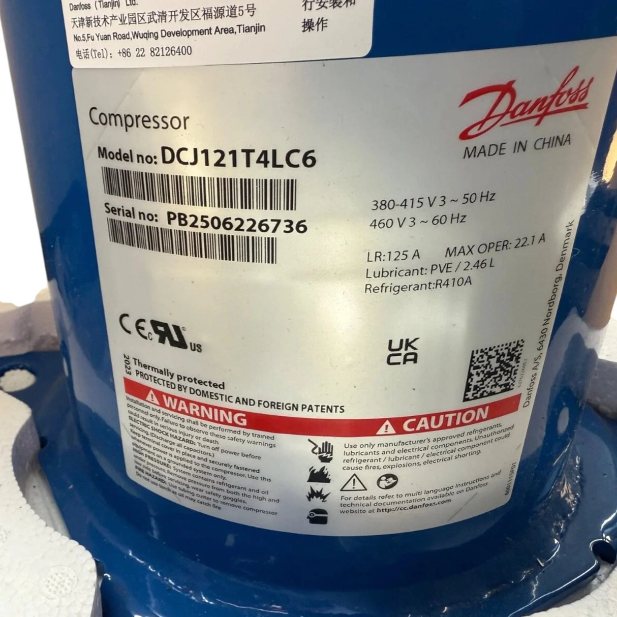 DCJ121T4LC6 Genuine Danfoss Scroll Compressor - Truck To Trailer