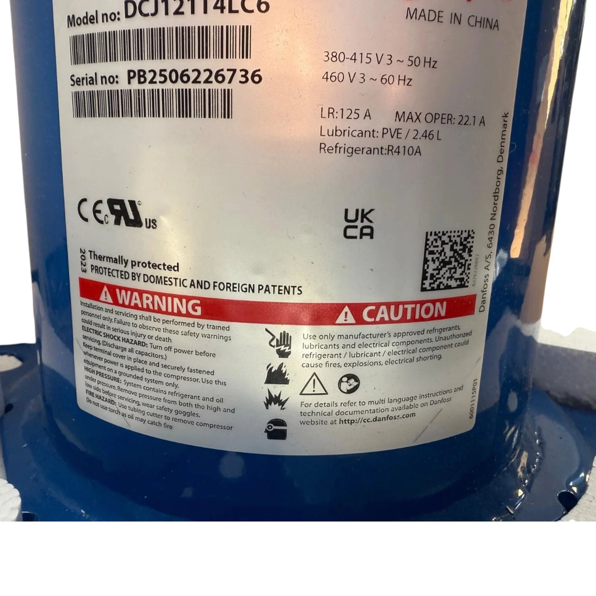 DCJ121T4LC6 Genuine Danfoss Scroll Compressor - Truck To Trailer