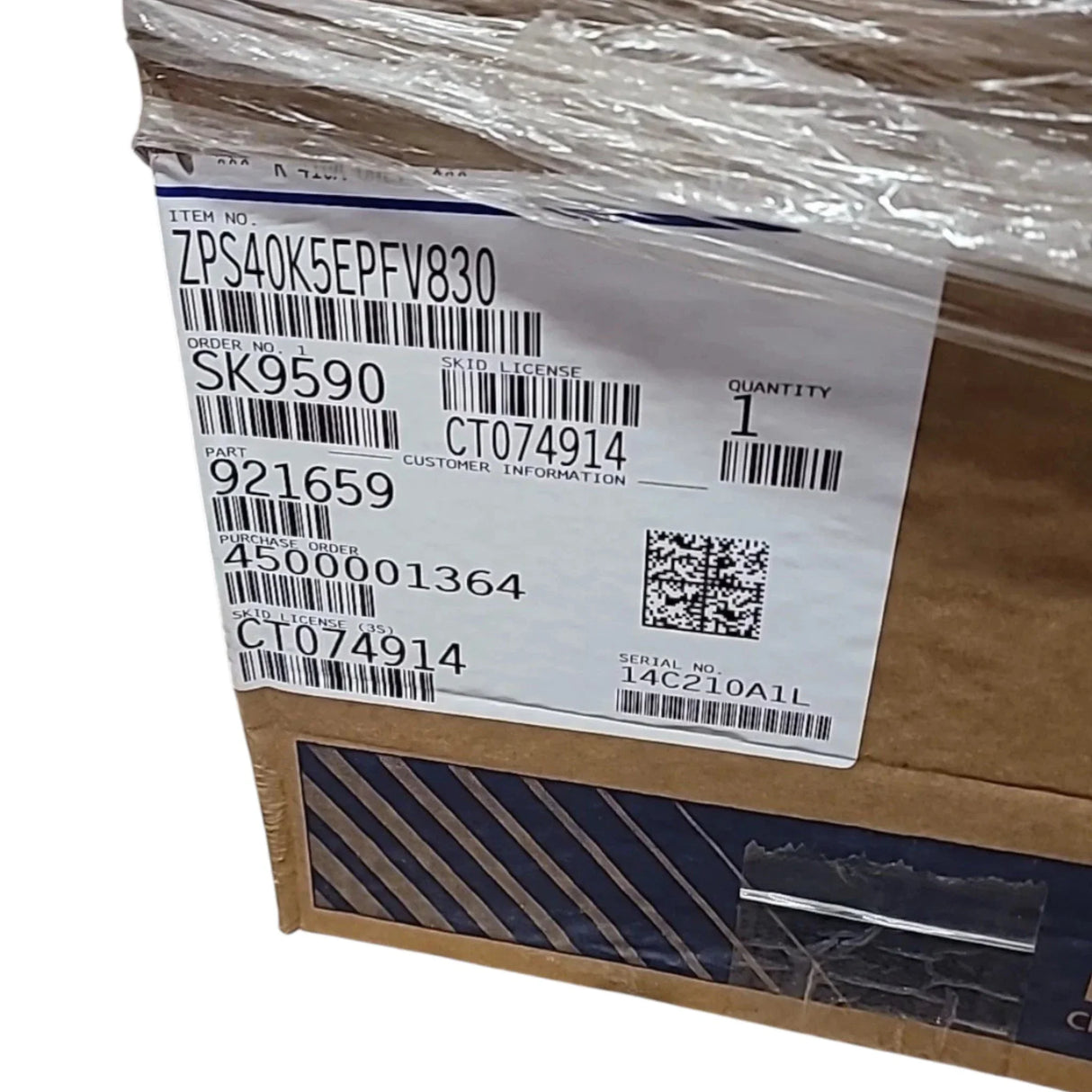 ZPS40K5E-PFV-830 Genuine Copeland Scroll Compressor - Truck To Trailer