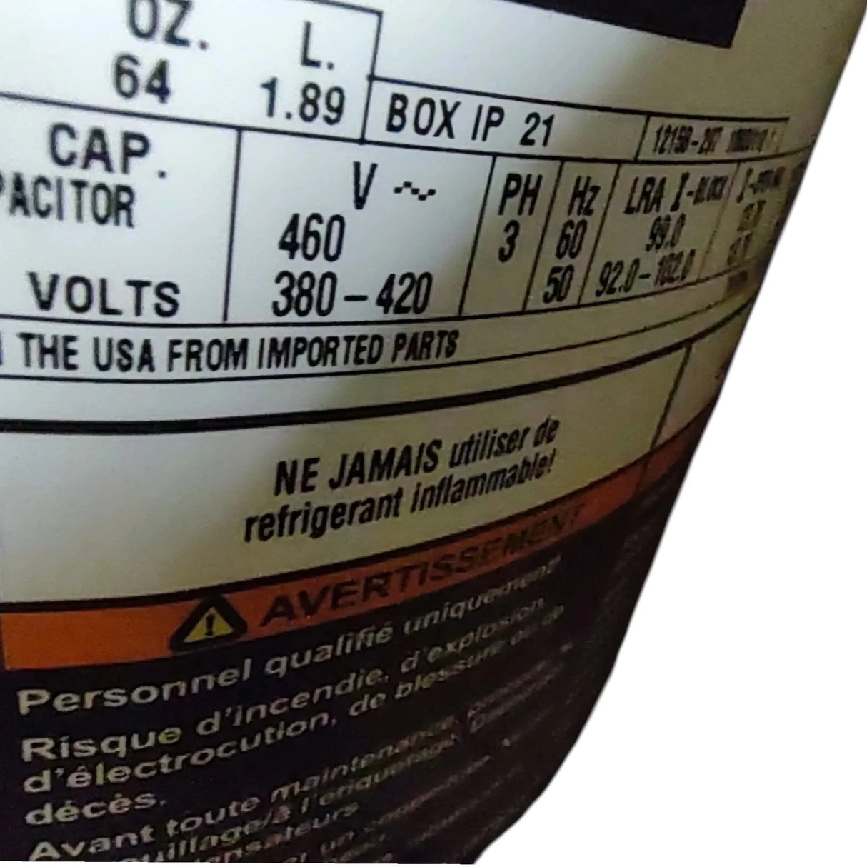 ZF25K4E-TFD-251 Genuine Copeland Scroll Compressor - Truck To Trailer