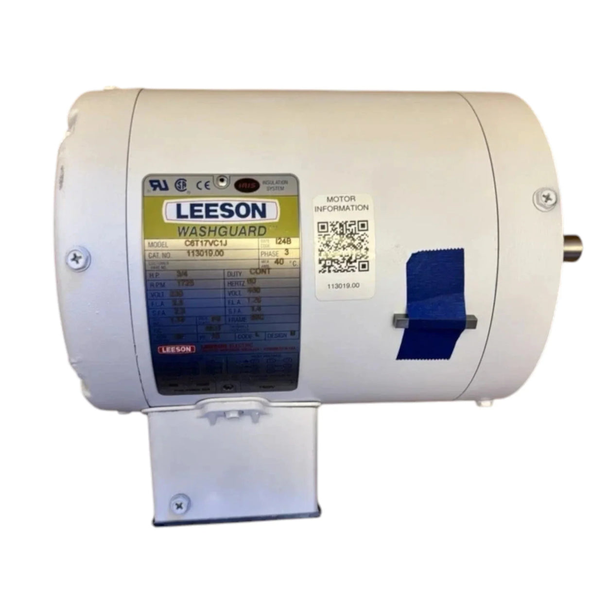 113019.00 Genuine Leeson Generaal Purpose Motor 230/460V