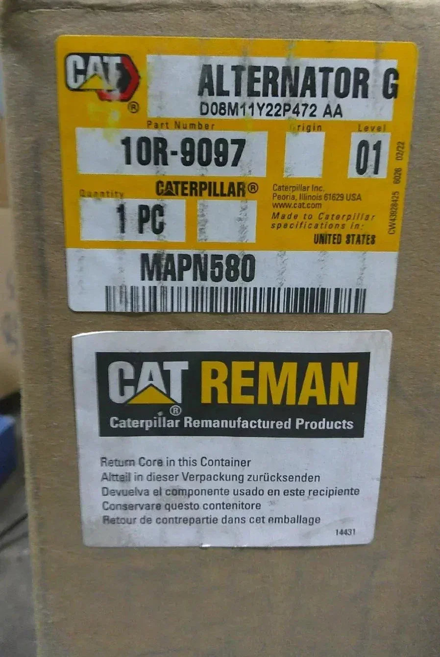 10R-9097 Genuine Cat Alternator 24V