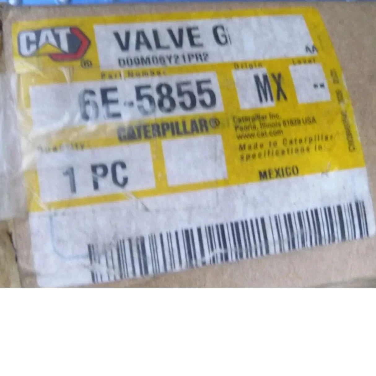 6E5855 Genuine Cat Hydraulic Relief Valve
