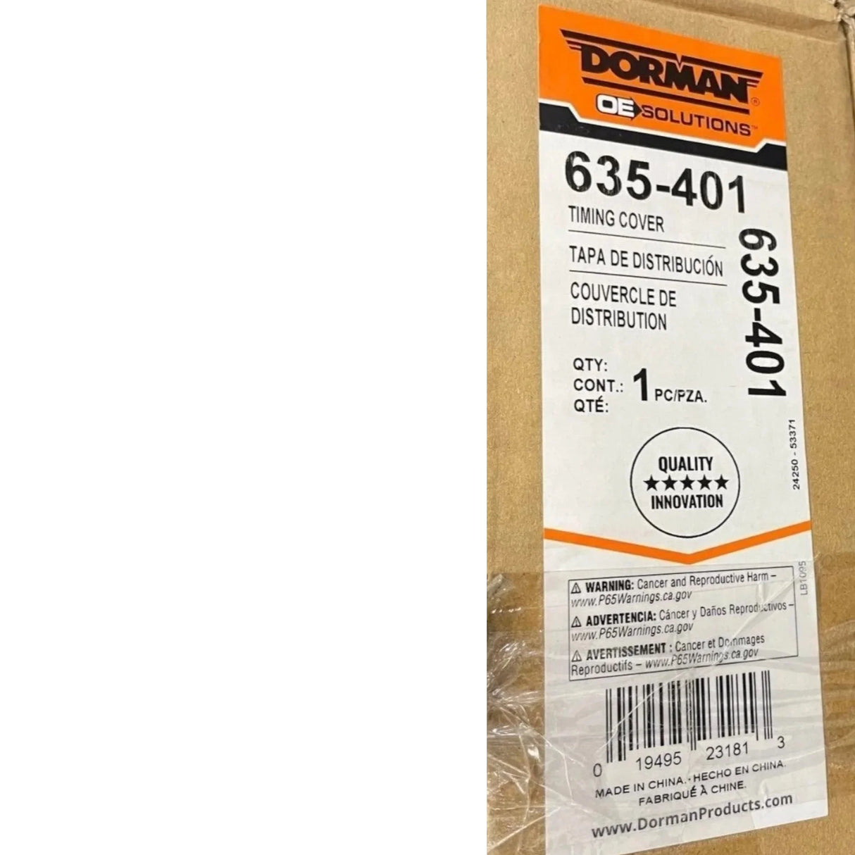 635-401 Dorman Timing Cover Kit Includes Gasket