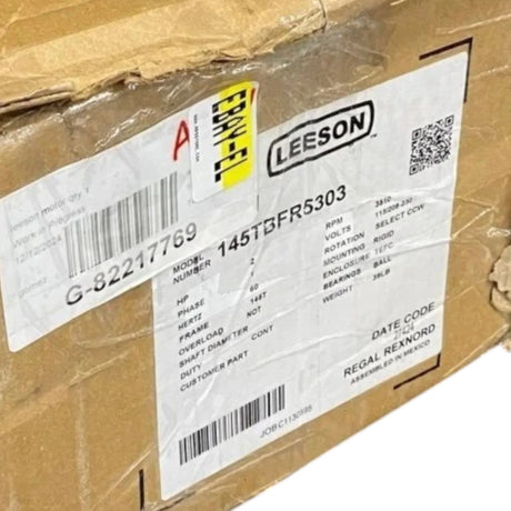 Share 145TBFR5303 Leeson General Purpose Motor 115/208-230V