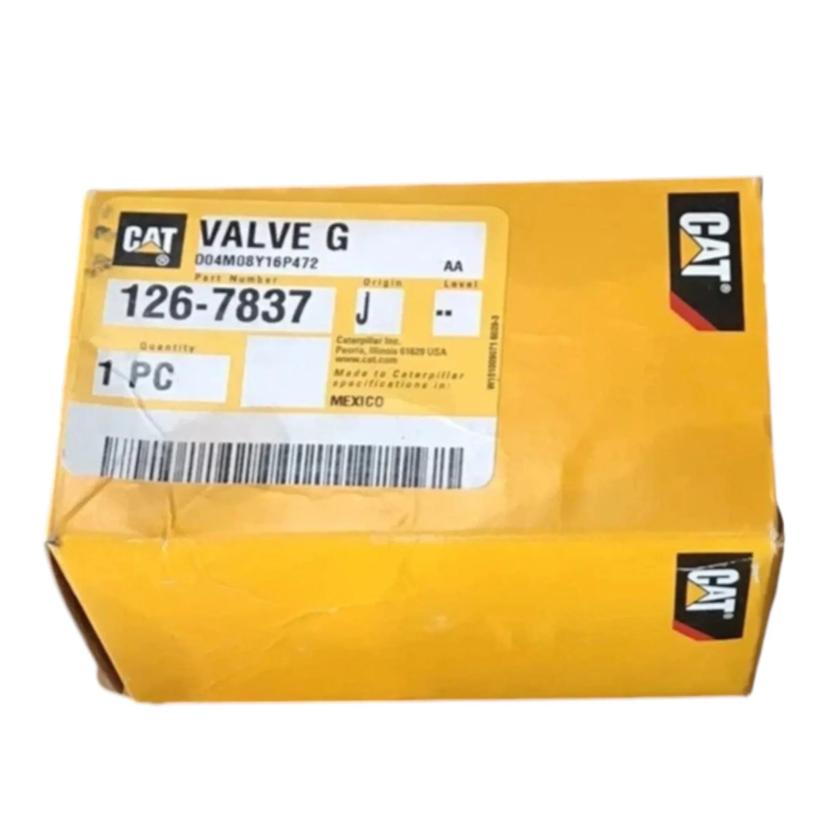 126-7837 Genuine Cat Flow Control Valve