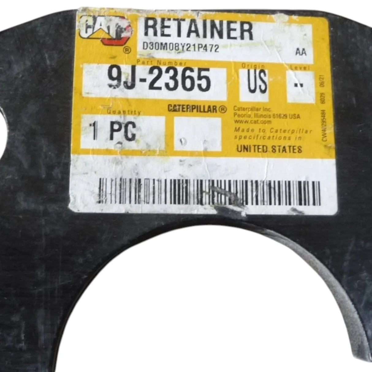 9J-2365 Genuine Cat Pivot Pin Retainer