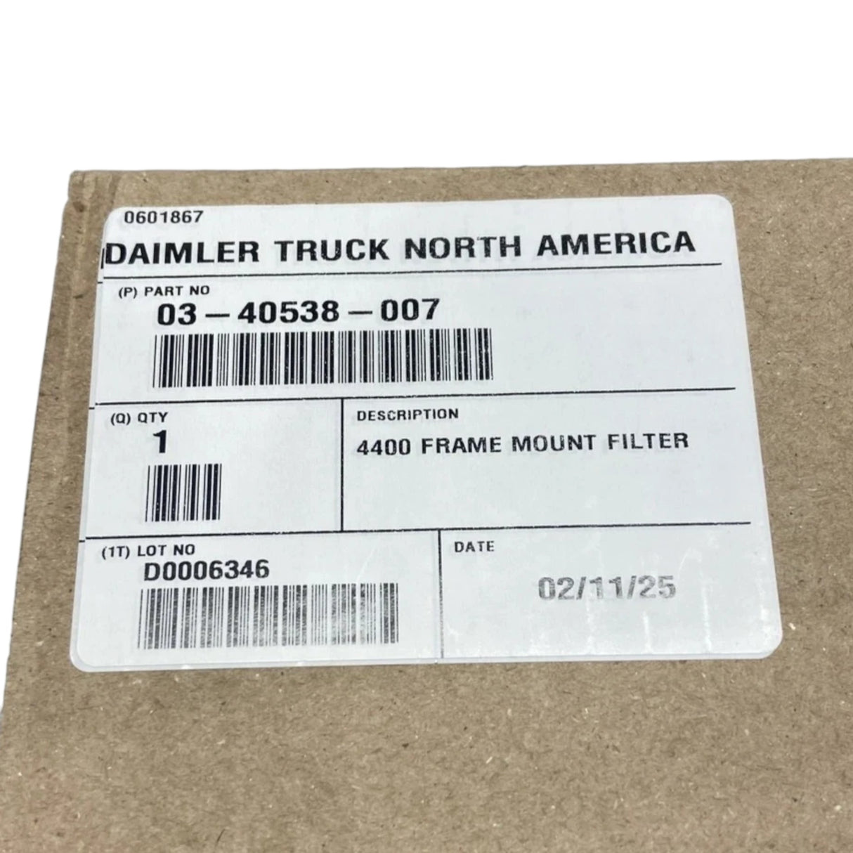 03 40538 007 Genuine Detroit Diesel Fuel Water Separator