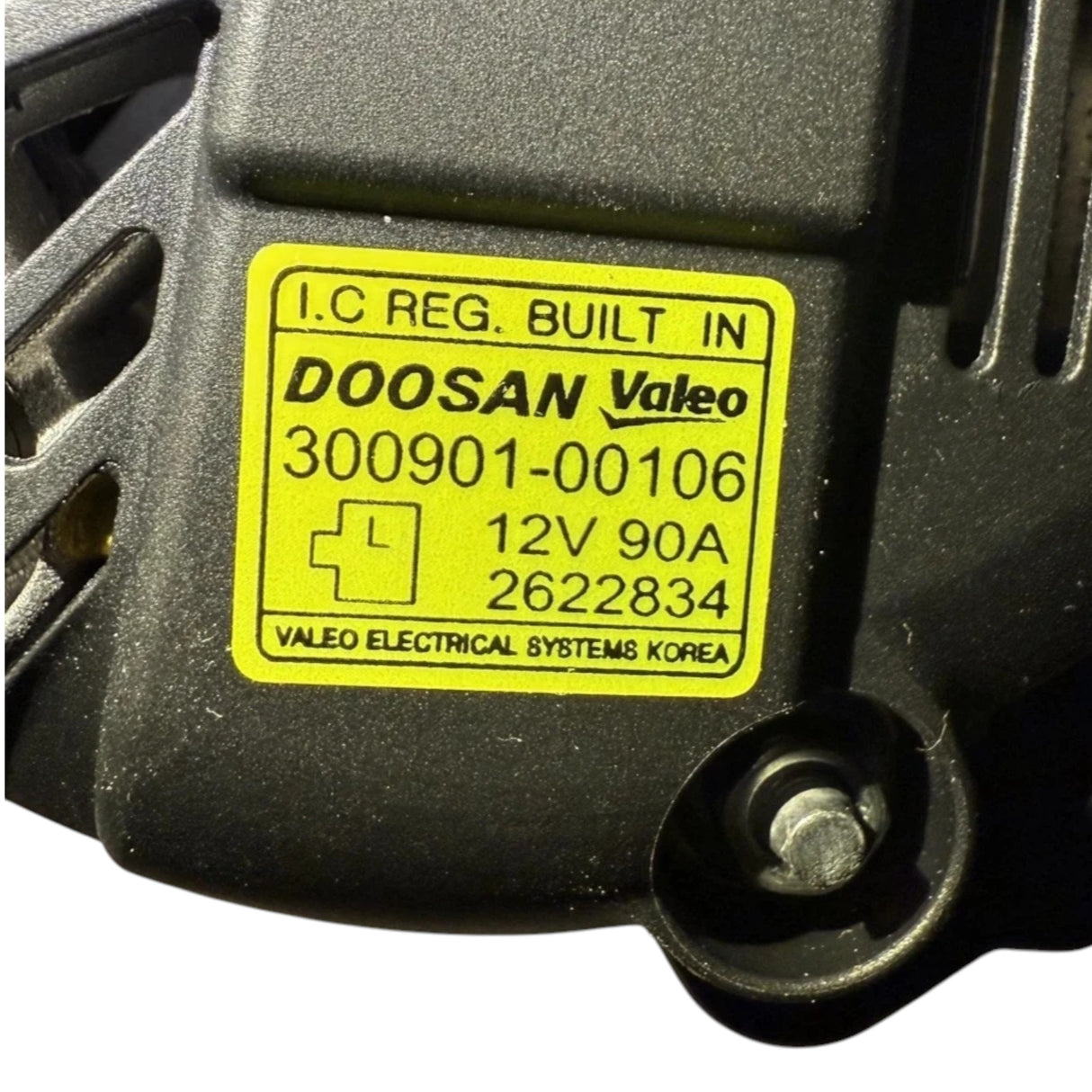 2622834 Genuine Bobcat Alternator 12V 90A