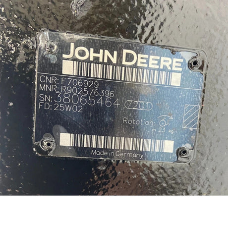 F706929 Genuine John Deere Hydraulic Pump