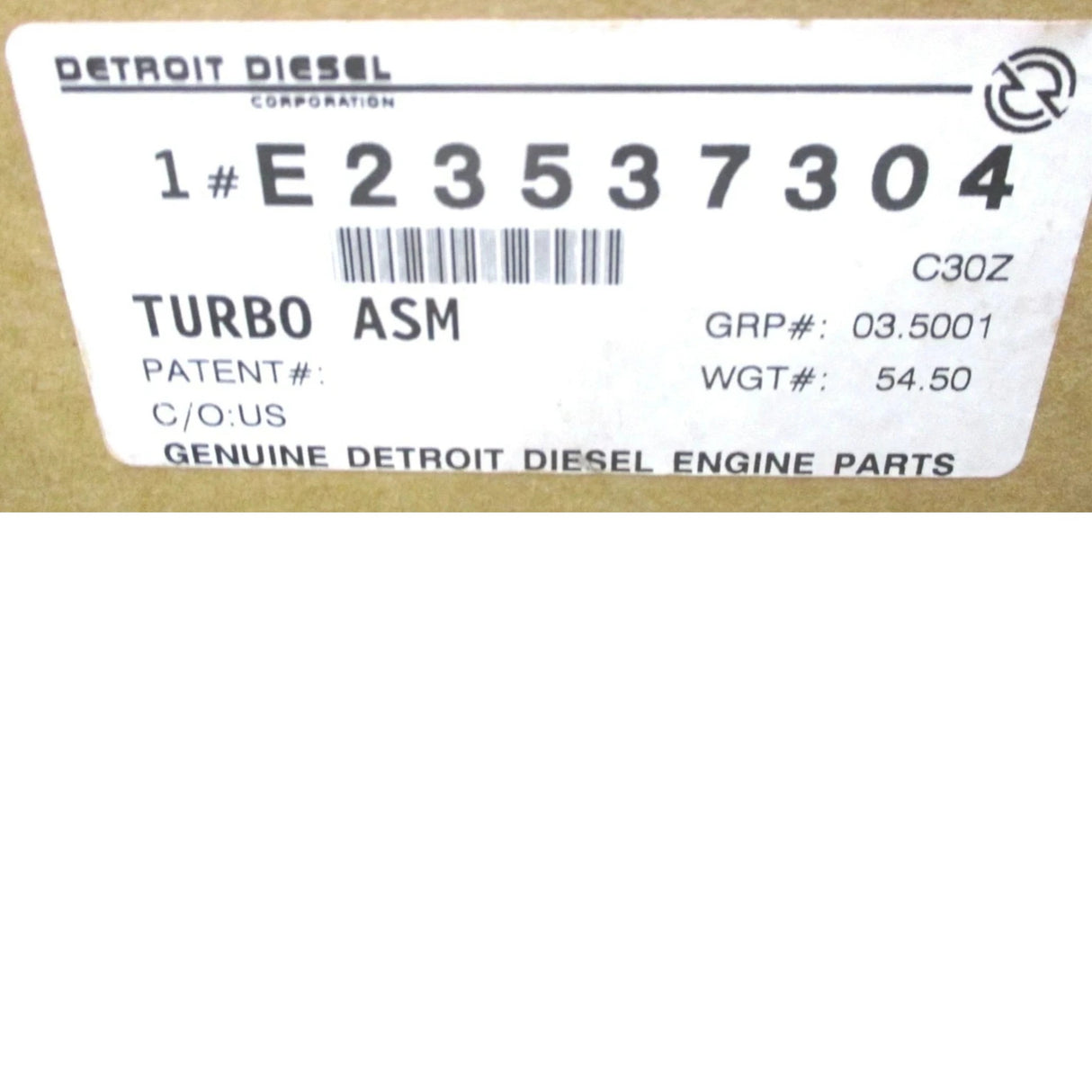 23528530 Genuine Detroit Diesel Turbocharger