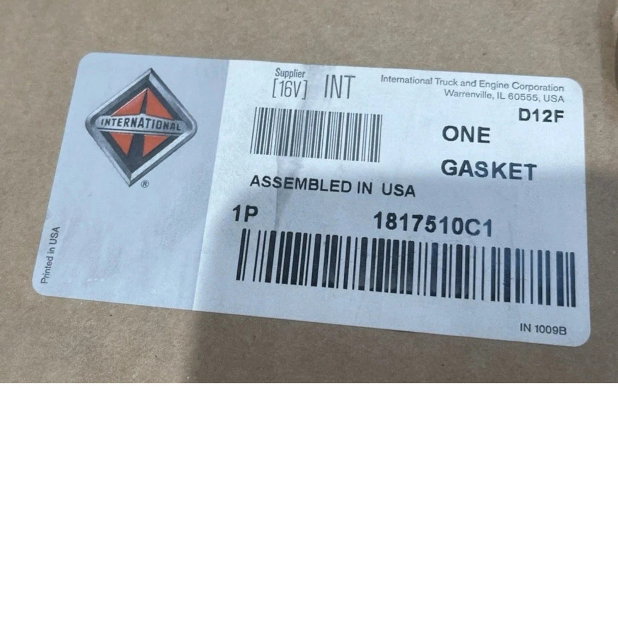 1817510C1 Genuine International Gasket Valve Cover