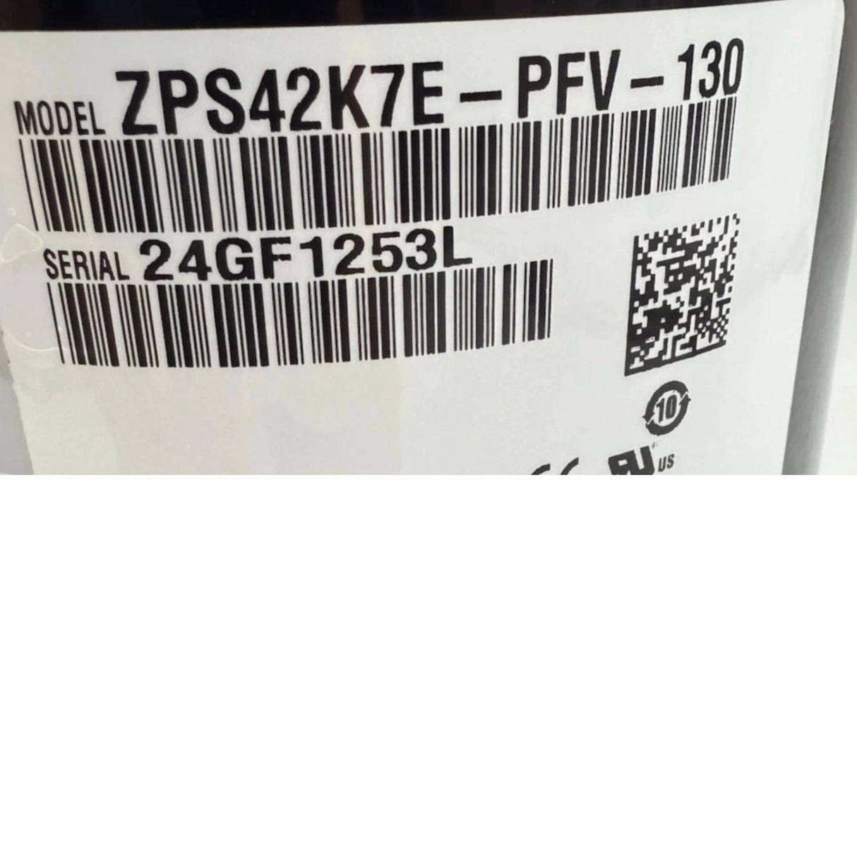 ZPS42K7EPFV130 Genuine Copeland Scroll Compressor 208-230V