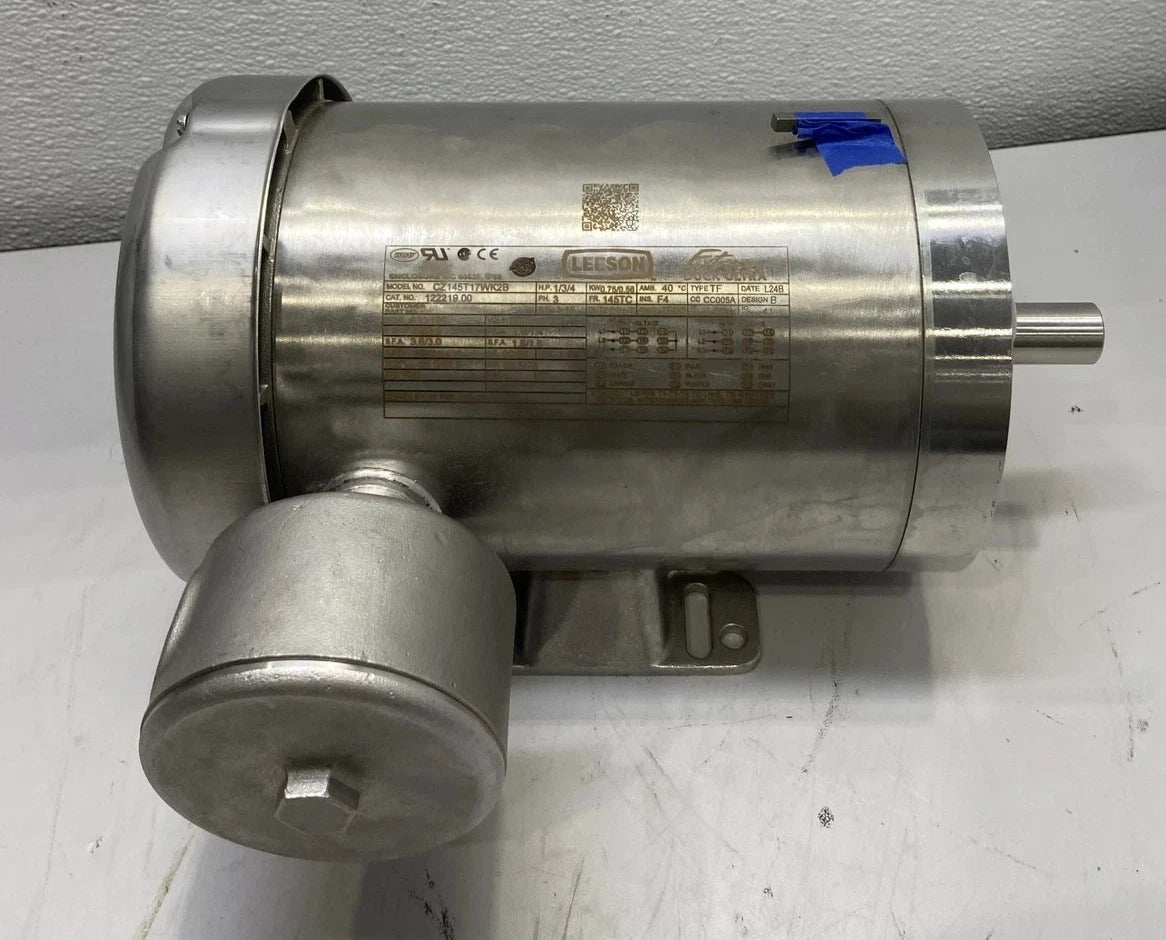 122219.00 Genuine Leeson Washdown Motor 115-208/230V
