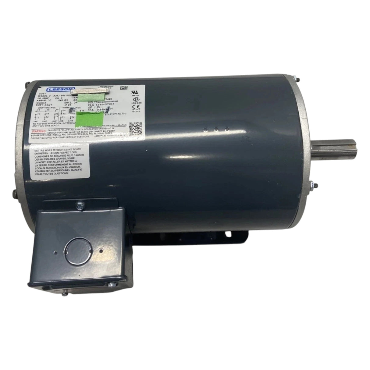 56T17D5398B Genuine Leeson General Purpose Motor 208-230/460V