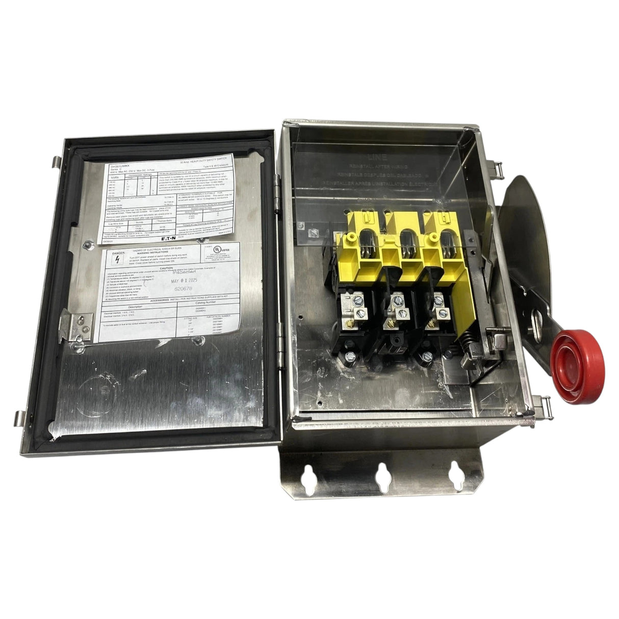 DH361UWKX Genuine Eaton Heavy Duty Non Fusible Safety Switch