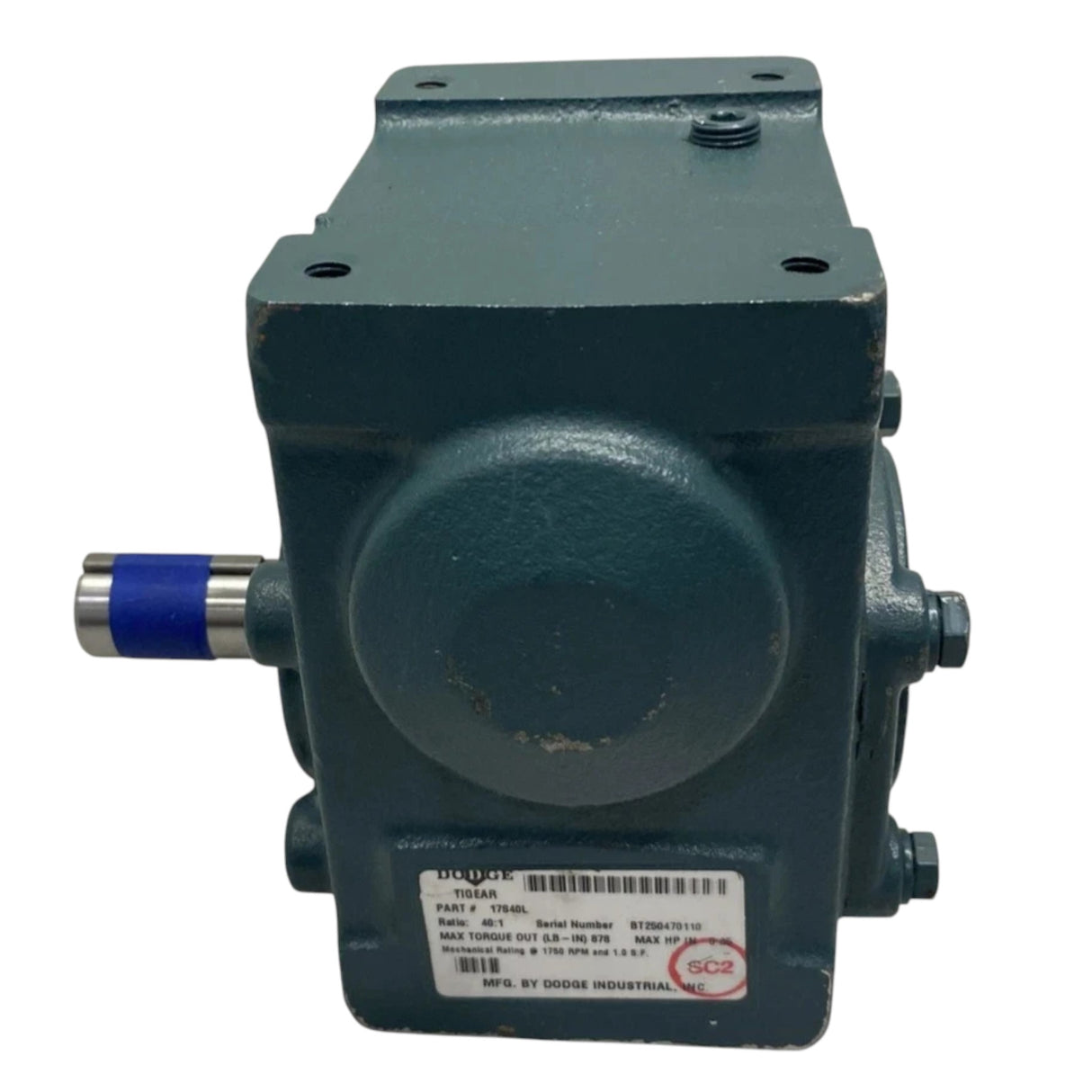 17S40L Genuine Dodge Worm Gear Speed Reducer