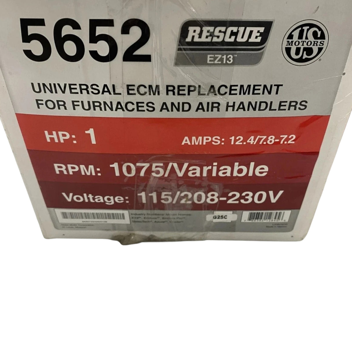 5652 US Motors Direct Drive Blower Motor 115/208-230V